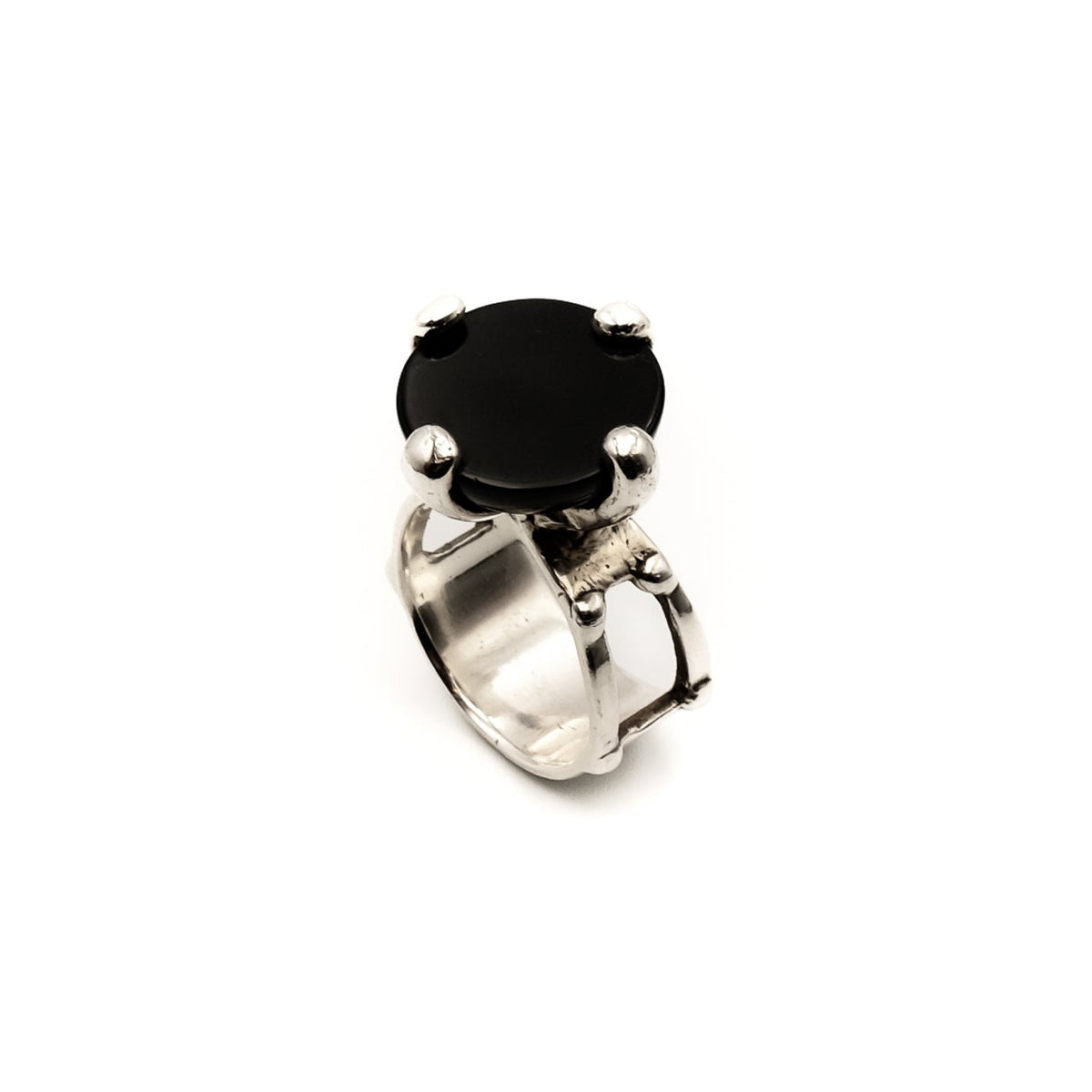 Alexandra Ring with Black Onyx Stone – sterling silver