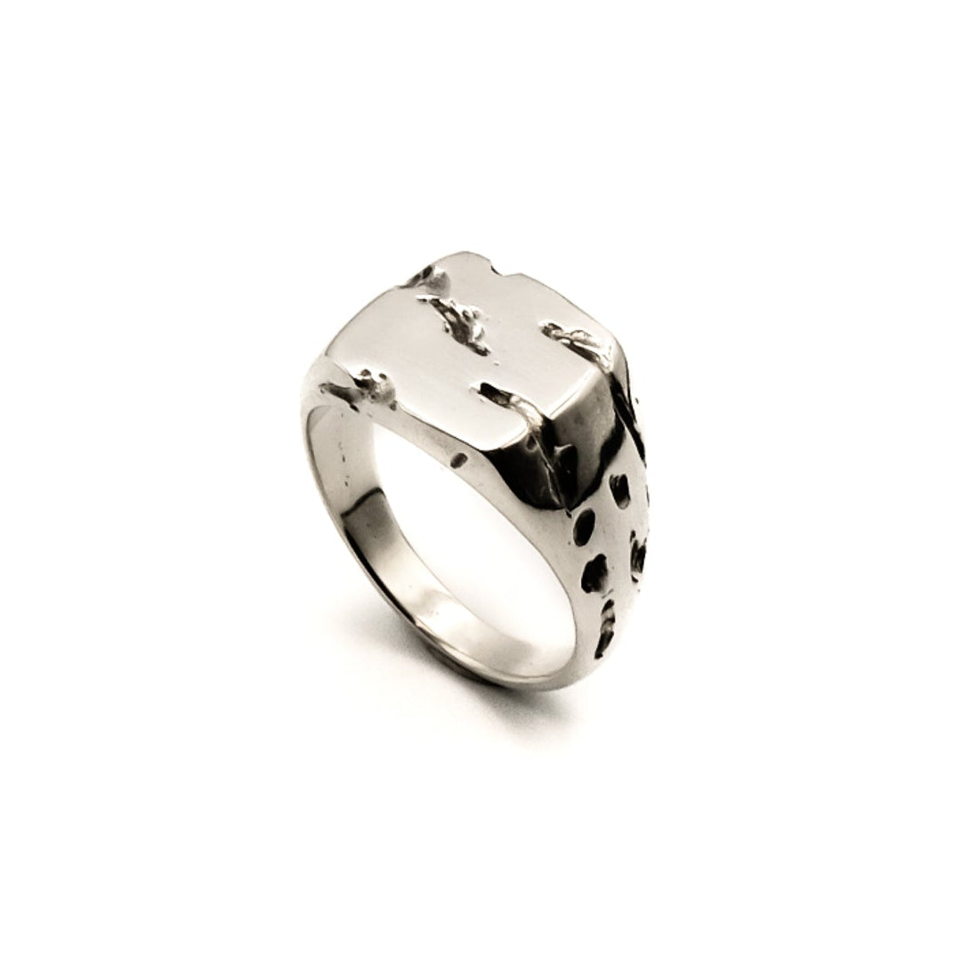 Canyon Ring (Cushion) – sterling silver