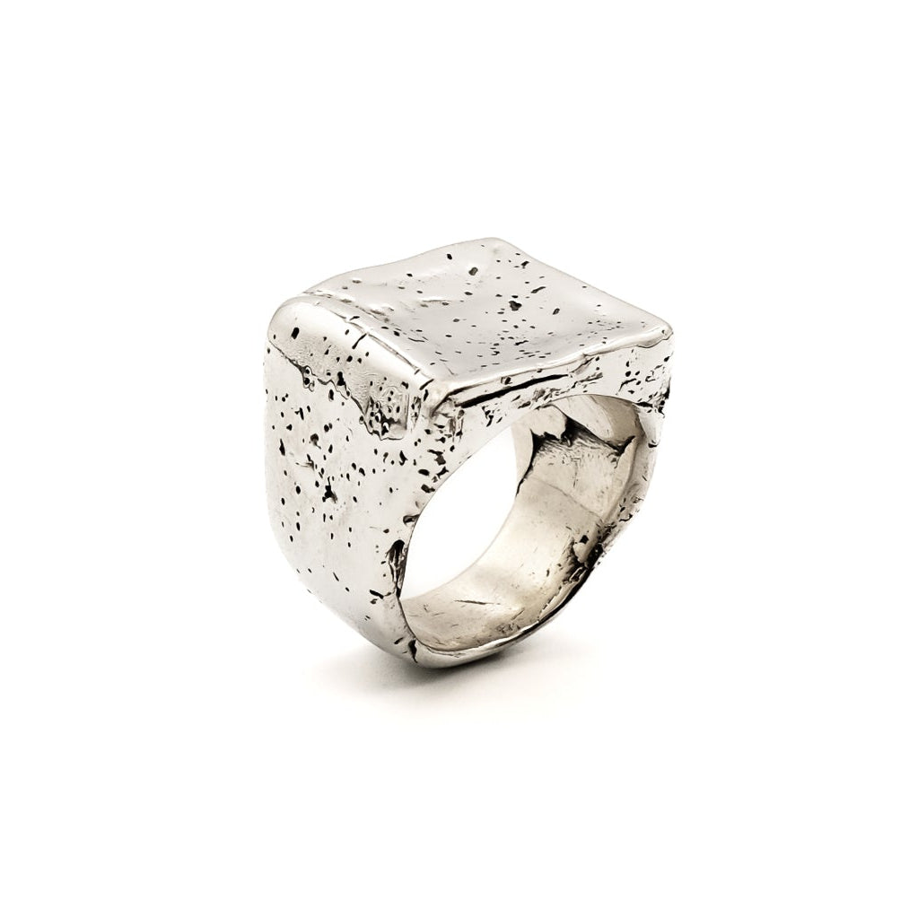 Emperor Square Signet Ring – sterling silver
