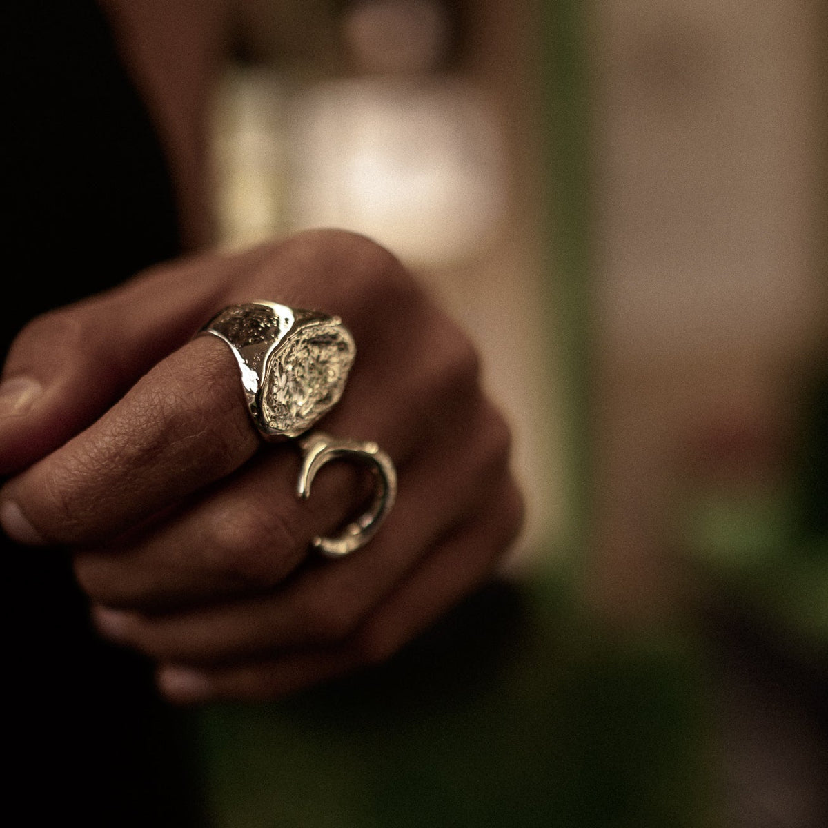 Medallion Ring – sterling silver